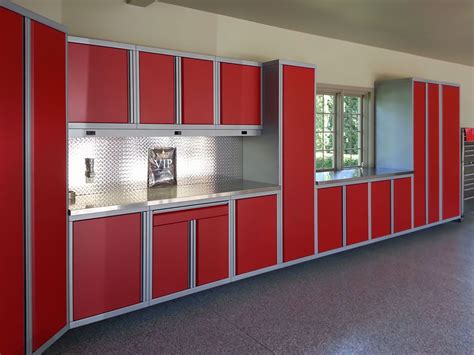 custom steel garage cabinets|aluminum storage cabinets for garage.